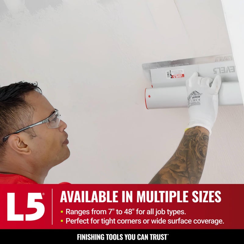 Level-5 LEVEL5 14-Inch Skimming Blade | Precision 0.3mm German Stainless Steel Blade Insert (Replaceable), Ergonomic Aluminum Blade Profile | 4-914 - Image 4